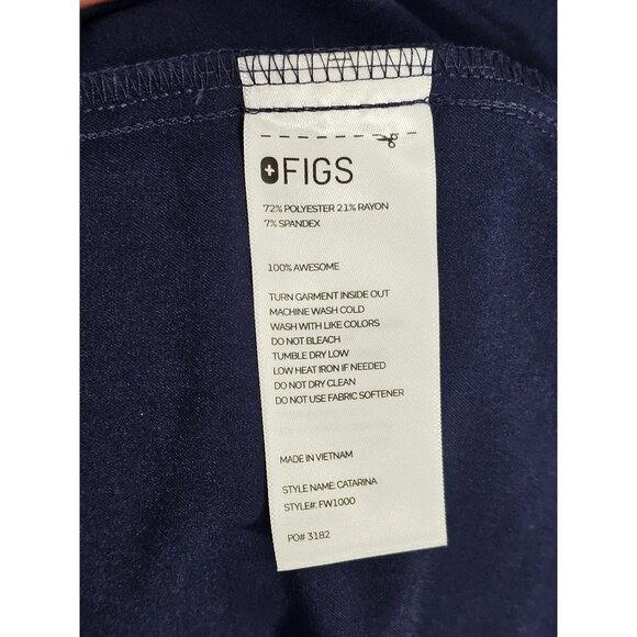 NWT Figs Women's Navy Blue Catarina One Pocket Medical Scrub Size XL 1707 - Picture 8 of 14